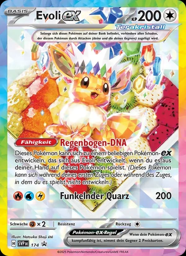 Evoli-ex — SVP Black Star Promos 174 German Pokémon card