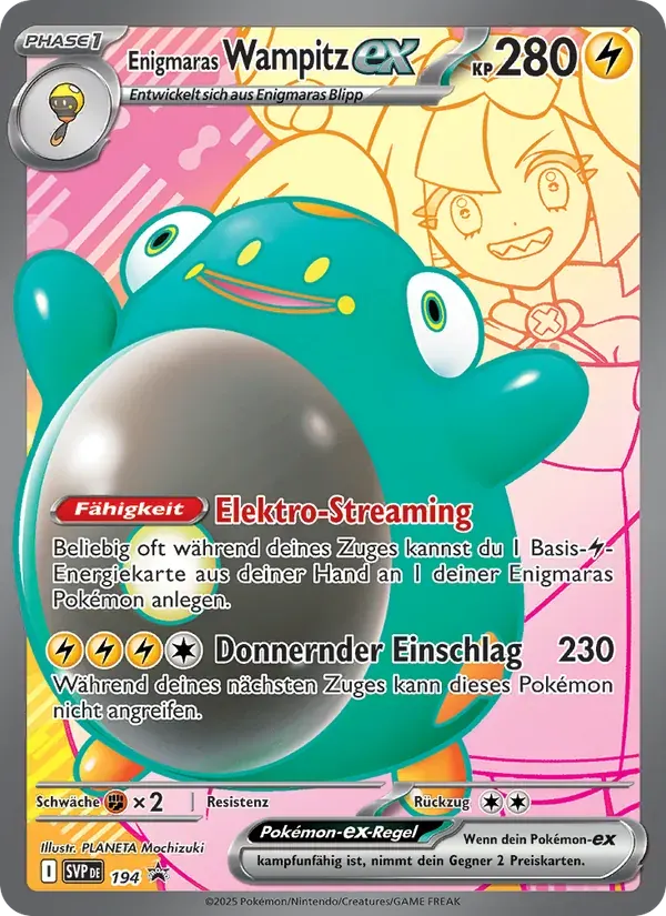 Enigmaras Wampitz-ex — SVP Black Star Promos 194 German Pokémon card