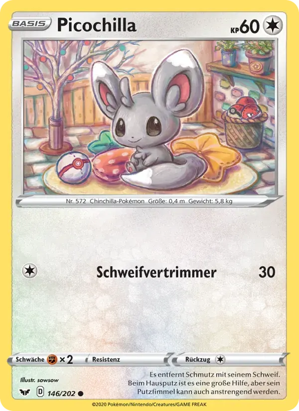 Picochilla — Schwert & Schild 146 German Pokémon card