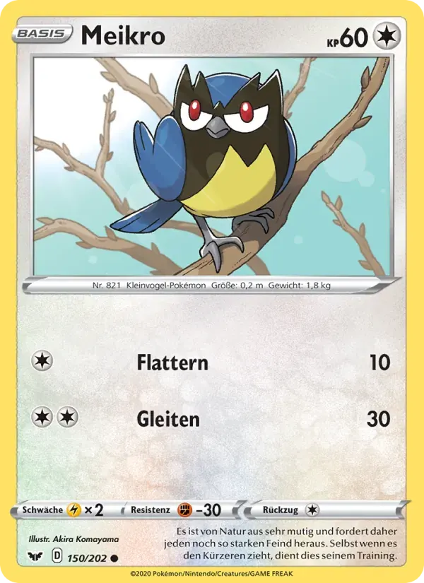 Meikro — Schwert & Schild 150 German Pokémon card