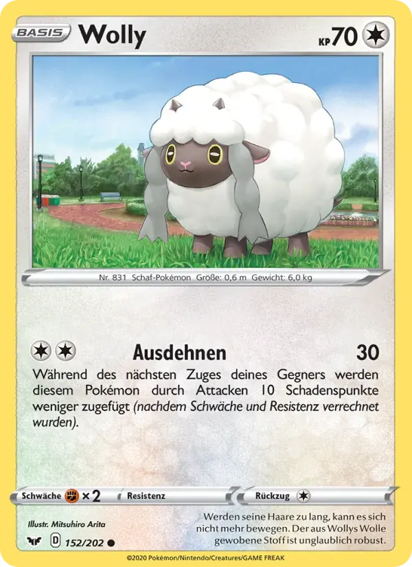 Wolly — Schwert & Schild 152 German Pokémon card