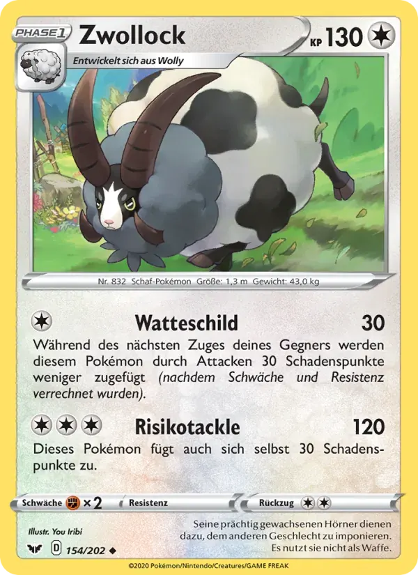 Zwollock — Schwert & Schild 154 German Pokémon card