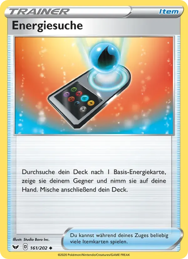 Energiesuche — Schwert & Schild 161 German Pokémon card