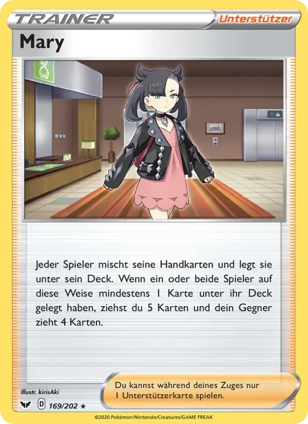 Mary — Schwert & Schild 169 German Pokémon card