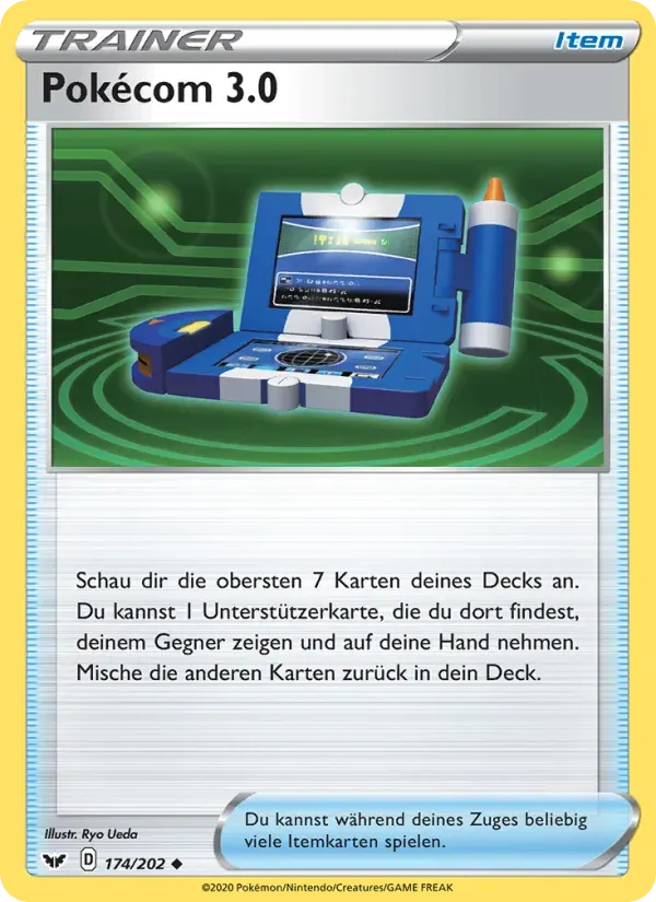 Pokécom 3.0 — Schwert & Schild 174 German Pokémon card