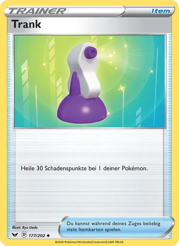 Trank — Schwert & Schild 177 German Pokémon card
