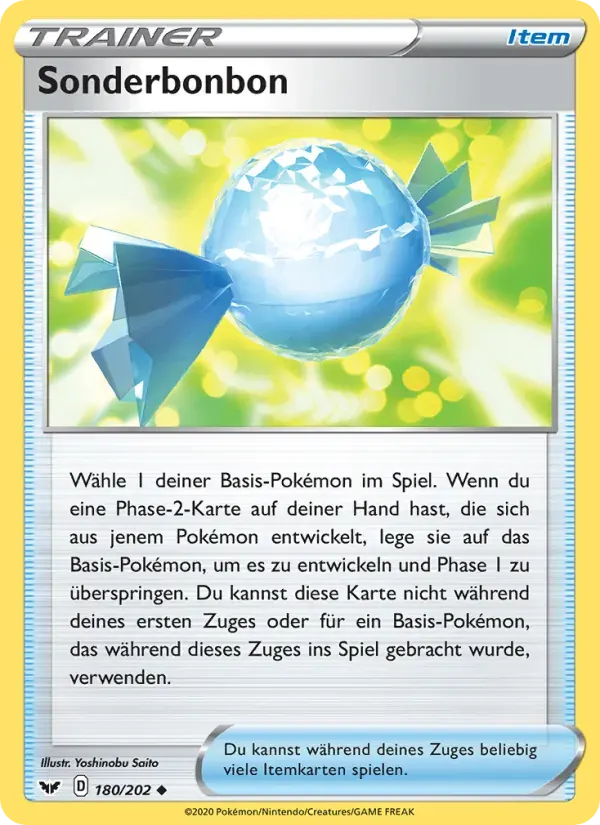 Sonderbonbon — Schwert & Schild 180 German Pokémon card