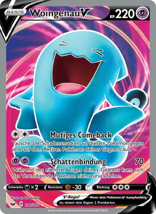 Woingenau V — Schwert & Schild 191 German Pokémon card