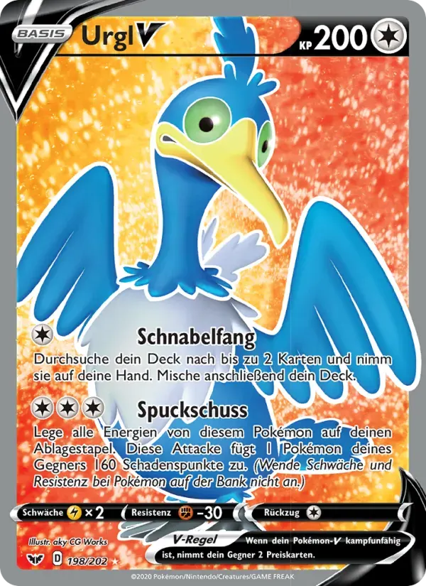 Urgl V — Schwert & Schild 198 German Pokémon card