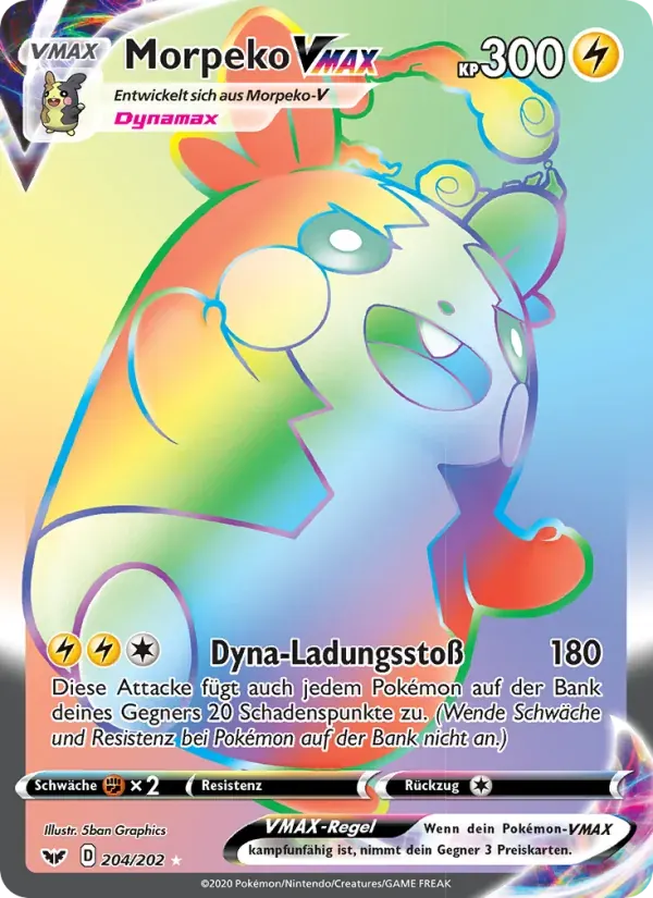 Morpeko VMAX — Schwert & Schild 204 German Pokémon card