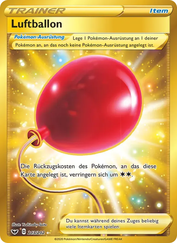 Luftballon — Schwert & Schild 213 German Pokémon card