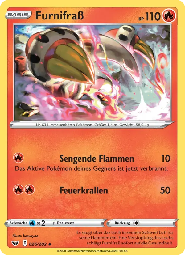 Furnifraß — Schwert & Schild 26 German Pokémon card