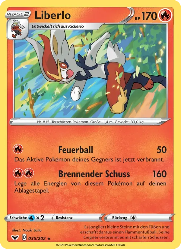 Liberlo — Schwert & Schild 35 German Pokémon card