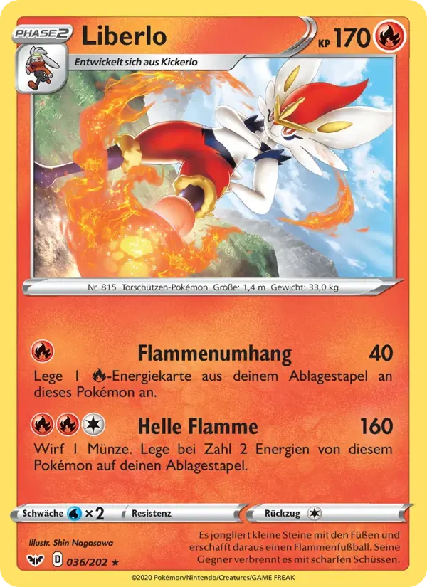 Liberlo — Schwert & Schild 36 German Pokémon card