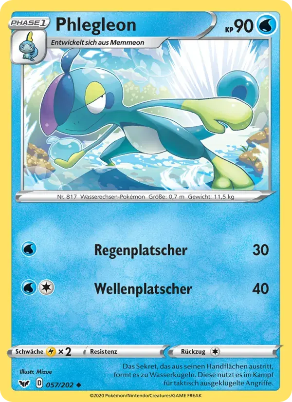 Phlegleon — Schwert & Schild 57 German Pokémon card