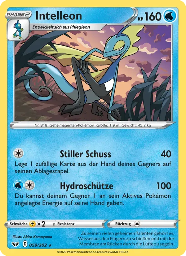 Intelleon — Schwert & Schild 59 German Pokémon card