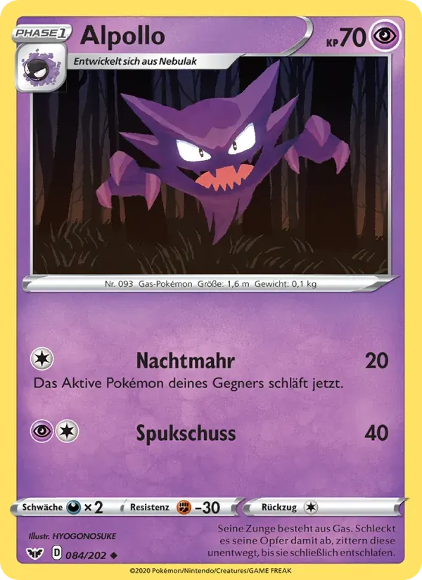 Alpollo — Schwert & Schild 84 German Pokémon card