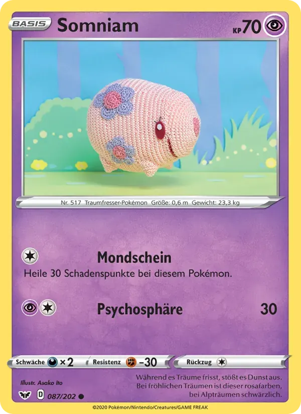 Somniam — Schwert & Schild 87 German Pokémon card