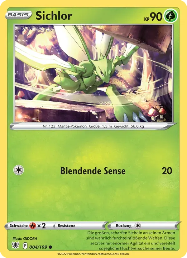 Sichlor — Astralglanz 4 German Pokémon card