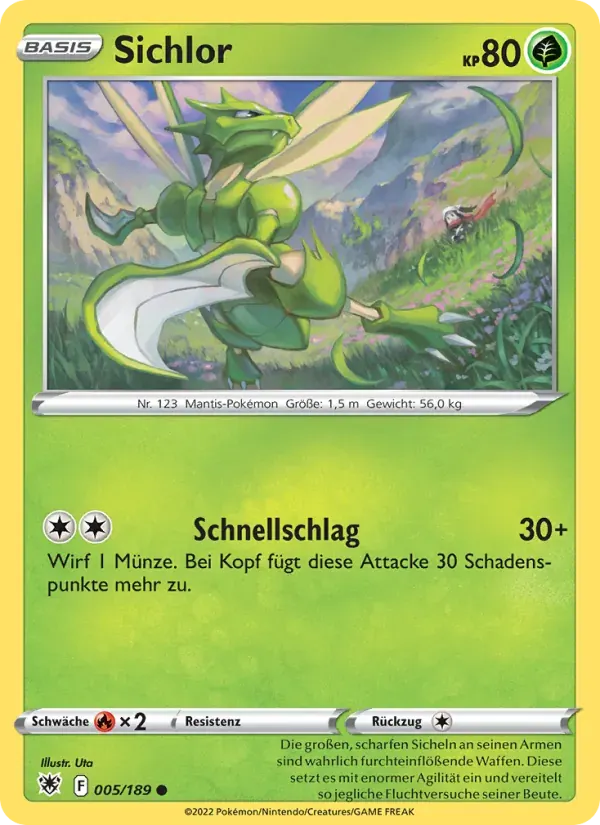 Sichlor — Astralglanz 5 German Pokémon card