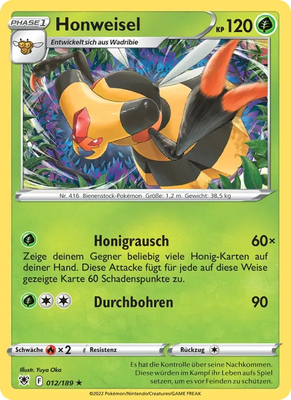 Honweisel — Astralglanz 12 German Pokémon card