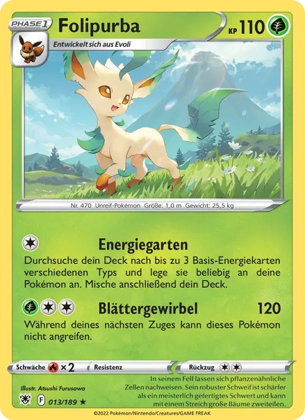 Folipurba — Astralglanz 13 German Pokémon card