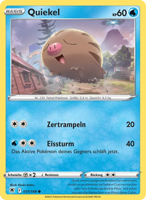 Quiekel — Astralglanz 31 German Pokémon card