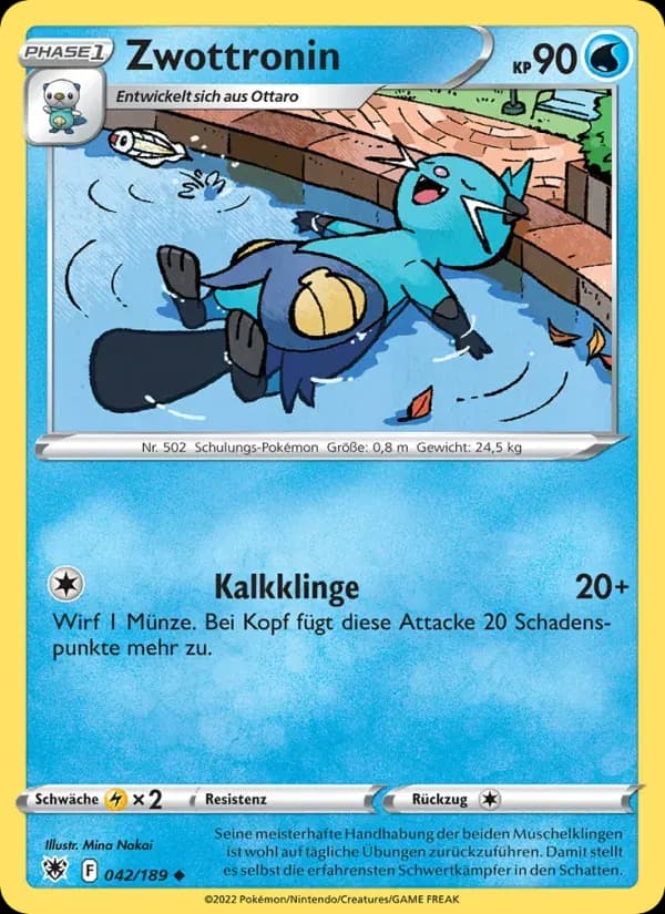 Zwottronin — Astralglanz 42 German Pokémon card
