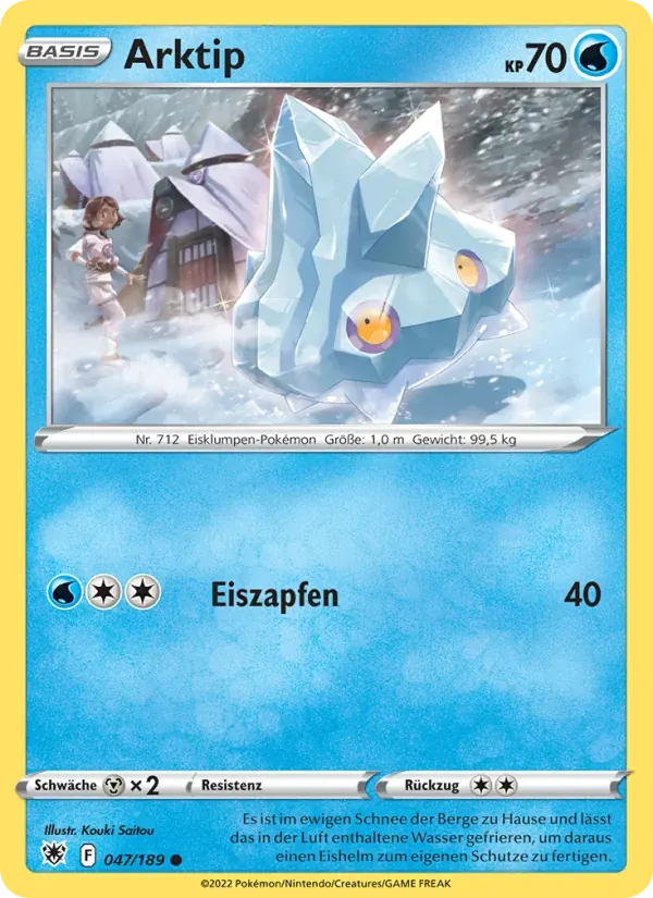 Arktip — Astralglanz 47 German Pokémon card