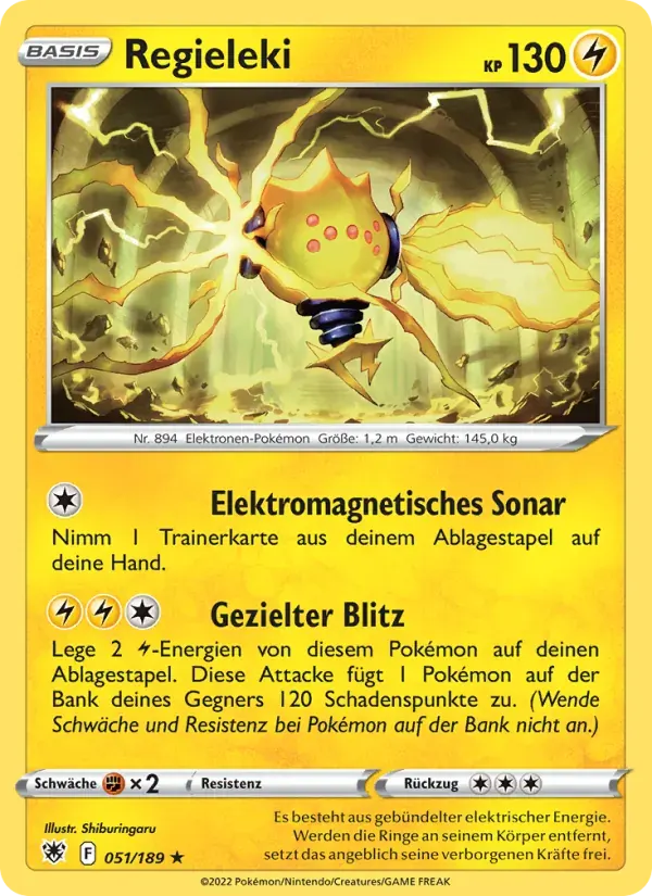 Regieleki — Astralglanz 51 German Pokémon card