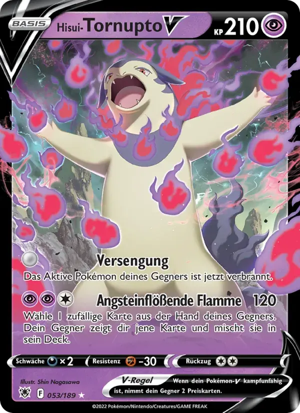 Hisui-Tornupto V — Astralglanz 53 German Pokémon card