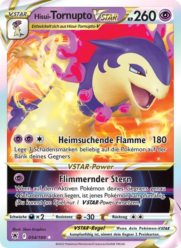 Hisui-Tornupto VSTAR — Astralglanz 54 German Pokémon card