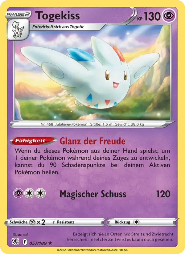 Togekiss — Astralglanz 57 German Pokémon card