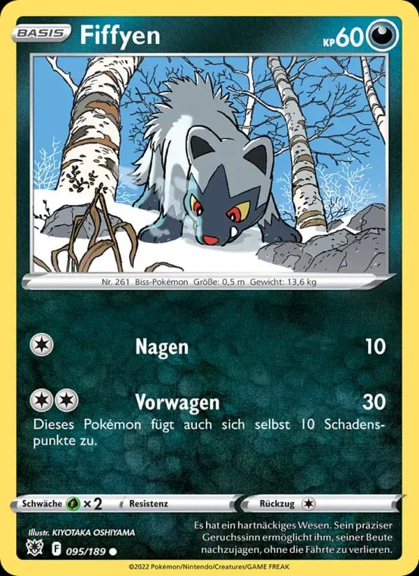 Fiffyen — Astralglanz 95 German Pokémon card
