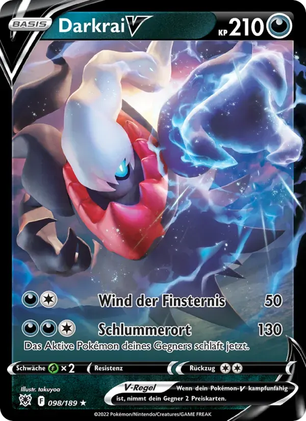 Darkrai V — Astralglanz 98 German Pokémon card