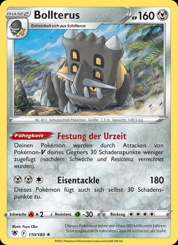 Bollterus — Astralglanz 110 German Pokémon card
