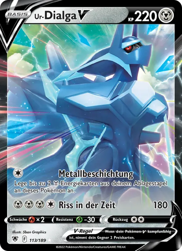 Ur-Dialga V — Astralglanz 113 German Pokémon card