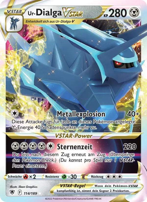 Ur-Dialga VSTAR — Astralglanz 114 German Pokémon card