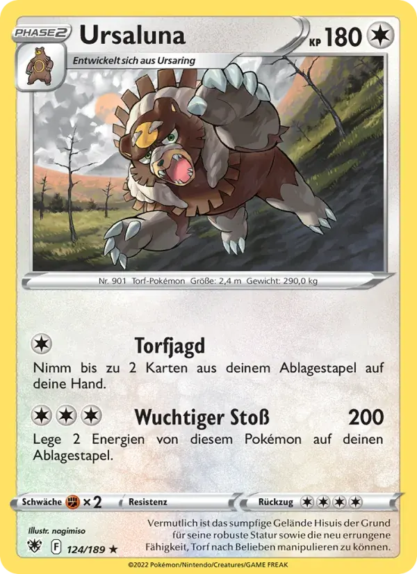 Ursaluna — Astralglanz 124 German Pokémon card