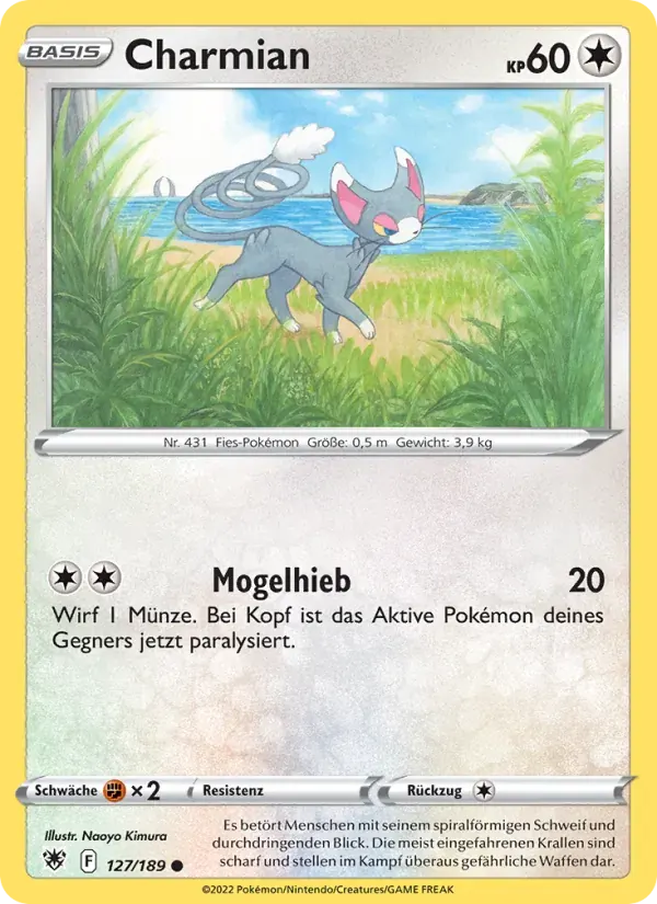 Charmian — Astralglanz 127 German Pokémon card