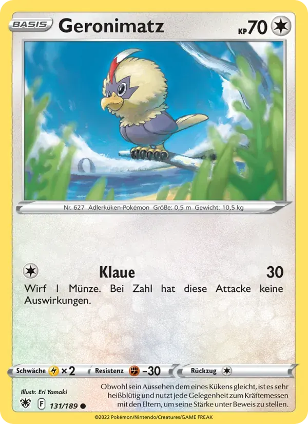 Geronimatz — Astralglanz 131 German Pokémon card