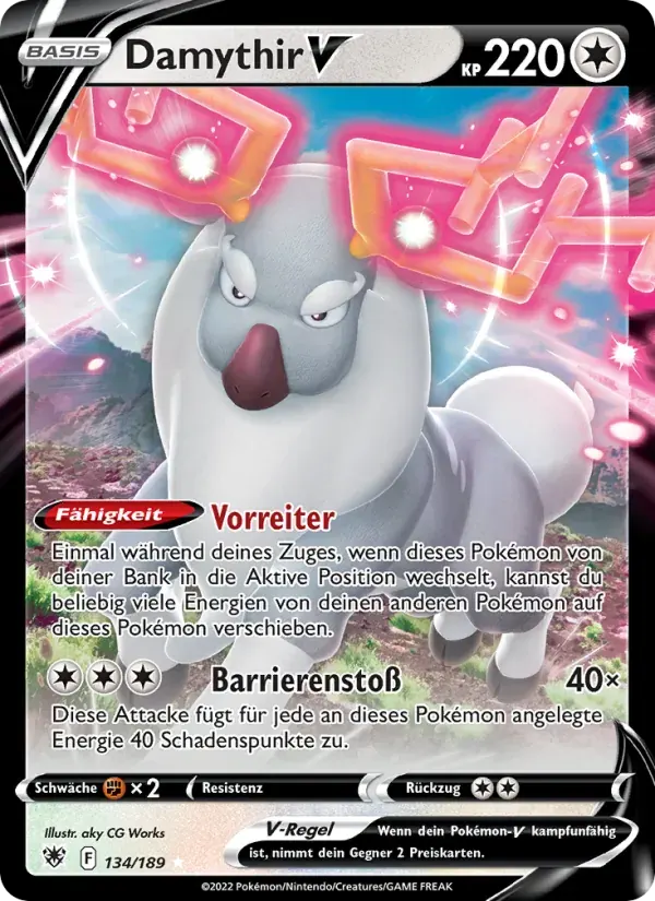 Damythir V — Astralglanz 134 German Pokémon card