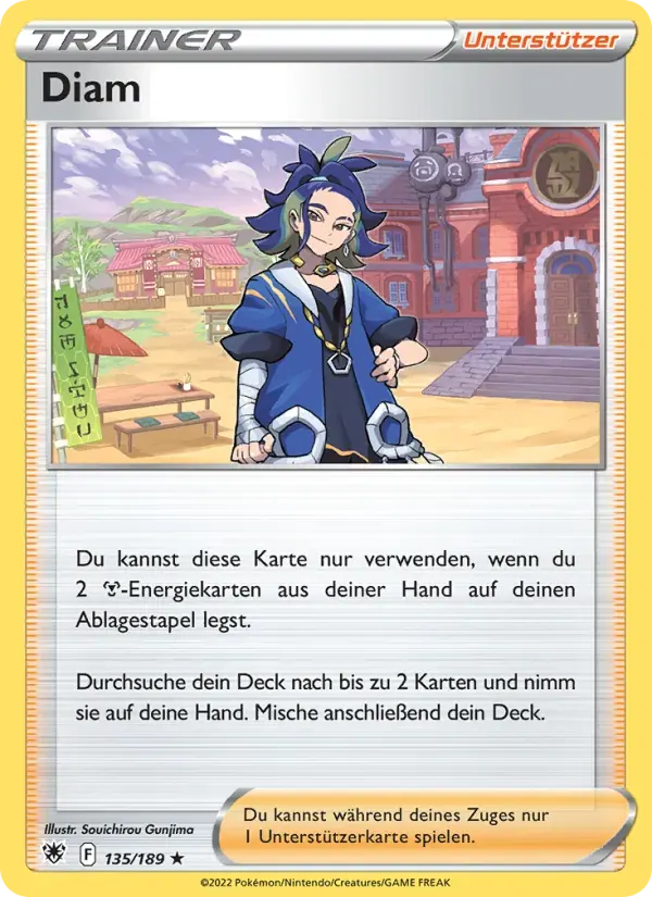 Diam — Astralglanz 135 German Pokémon card