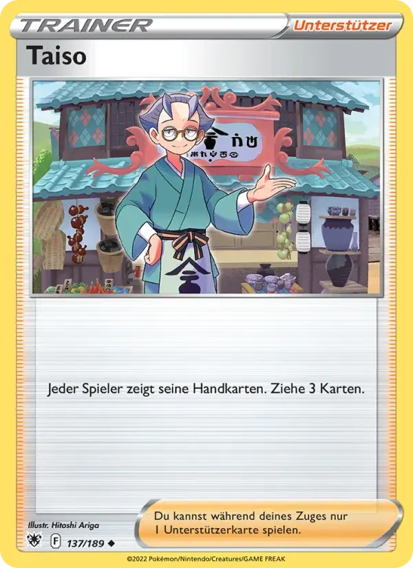 Taiso — Astralglanz 137 German Pokémon card