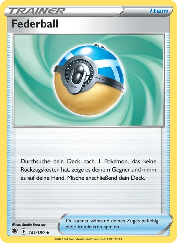 Federball — Astralglanz 141 German Pokémon card