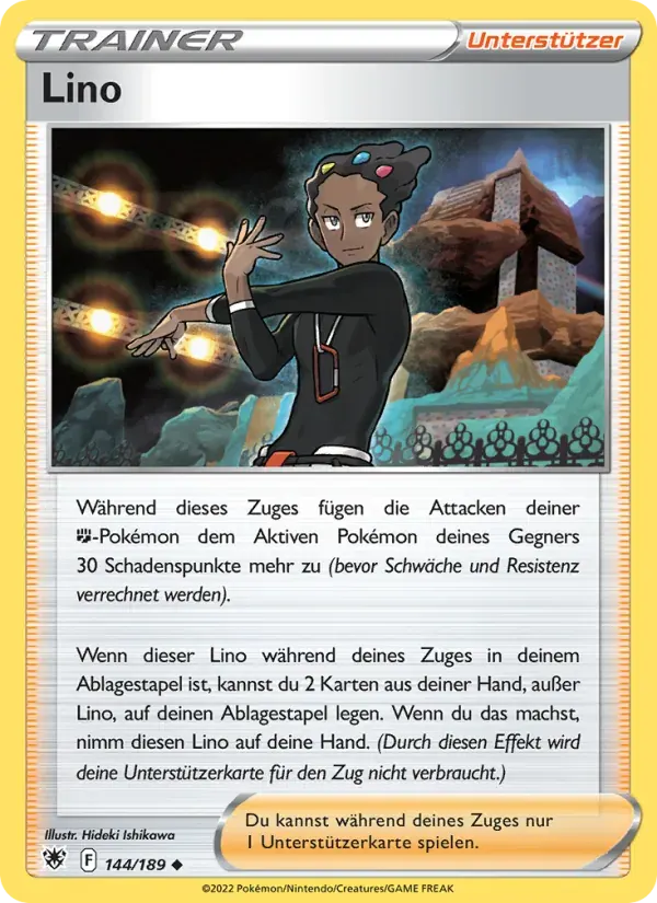Lino — Astralglanz 144 German Pokémon card