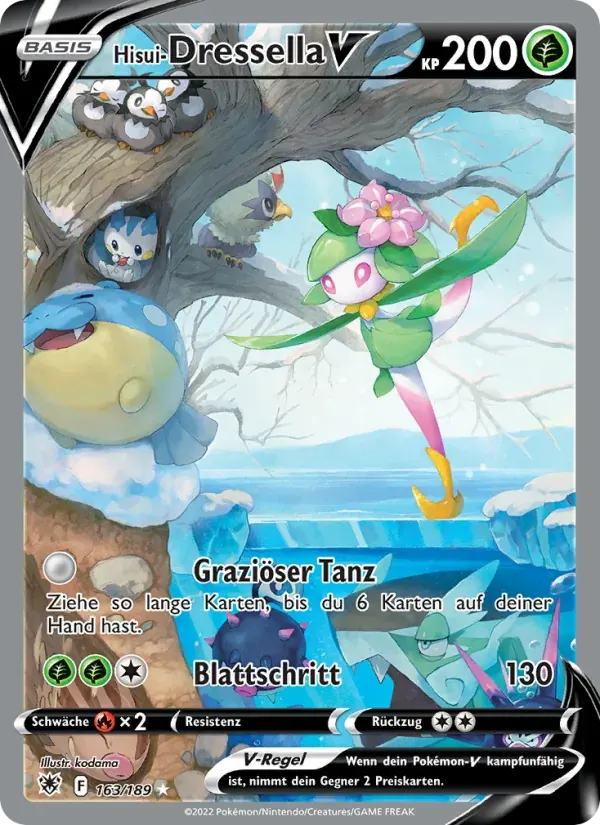 Hisui-Dressella V — Astralglanz 163 German Pokémon card