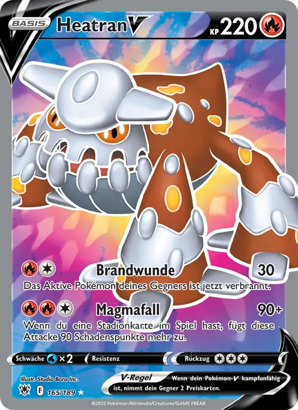 Heatran V — Astralglanz 165 German Pokémon card