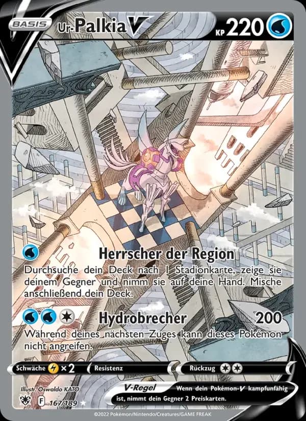 Ur-Palkia V — Astralglanz 167 German Pokémon card