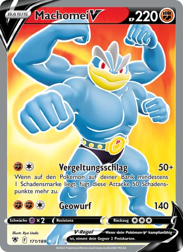 Machomei V — Astralglanz 171 German Pokémon card